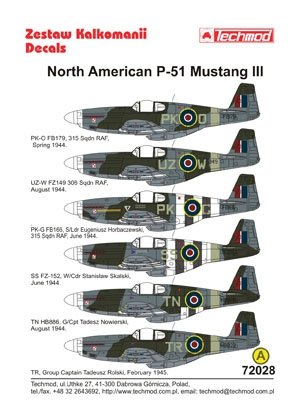Techmod 72028 - North American P-51 Mustang III 1/72 – zdjęcie 2