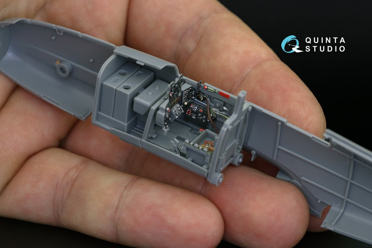 Quinta Studio QD48141 Ki-61-Id 3D-Printed &amp;amp; colored Interior on decal paper (Tamiya) 1/48 – Bild 3
