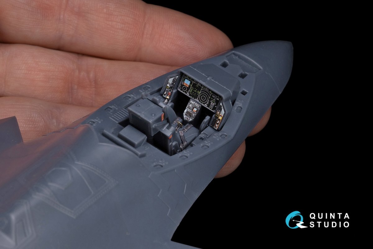 Quinta Studio QD48060 F-35A 3D-Printed &amp;amp; colored Interior on decal paper (Meng) 1/48 – Bild 3