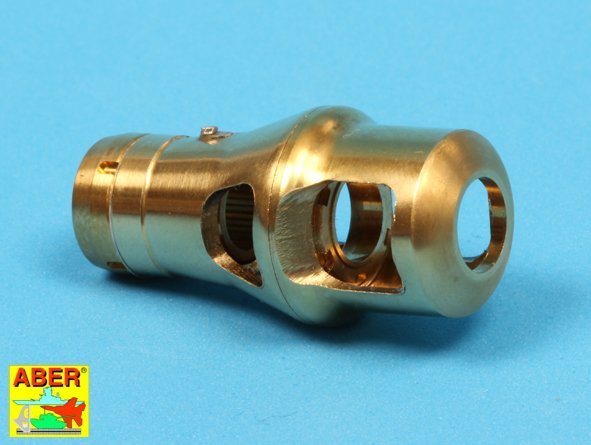 Aber 16L-09 Late muzzle brake for the barrel used on the late version of the Tiger I, King Tiger tank (Henschel turret) / Late muzzle brake used on German 8.8cm barrel Tiger I- late and Tiger II (Henschel turret) 1/16 – image 12