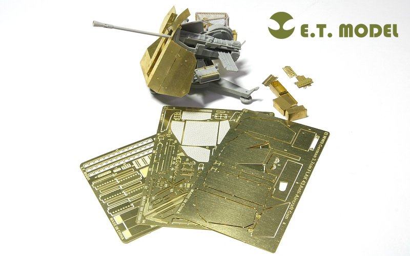 ET Model E35-026 WWII German 3.7cm FLAK 43 Anti-Aircraft Gun (For TRUMPETER 02311) (1/35) – obrázek 5