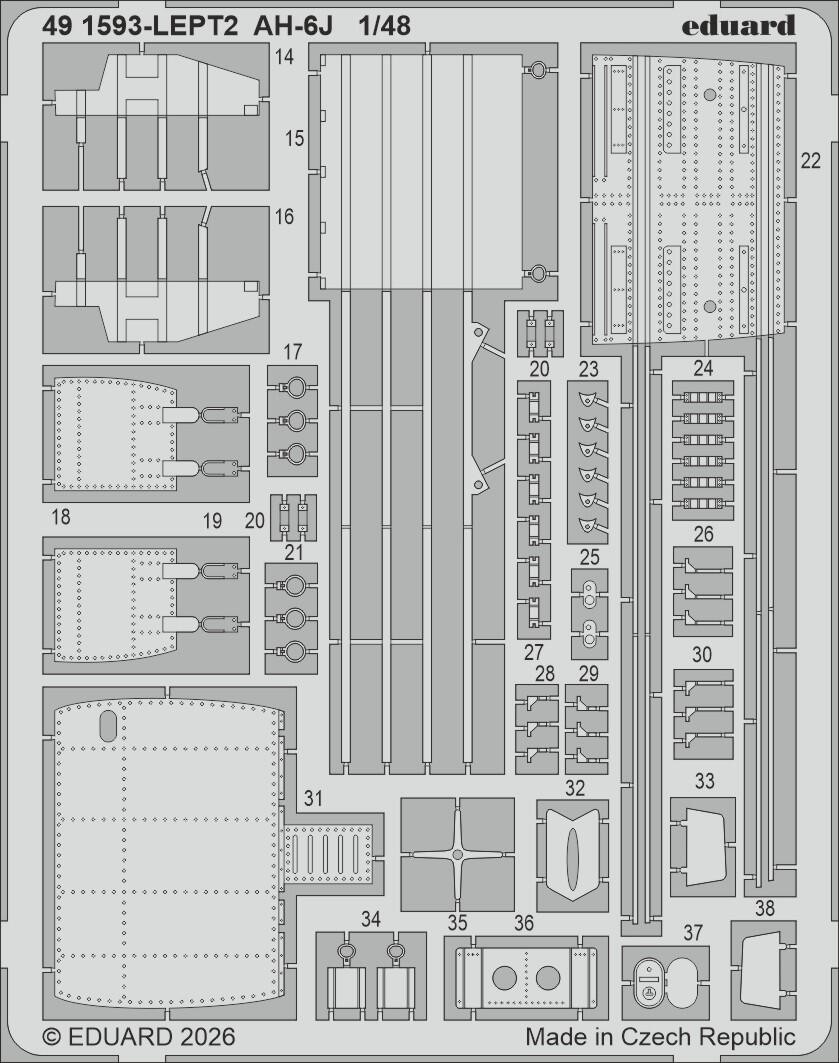 Eduard 491593 AH-6J for ICM 1/48