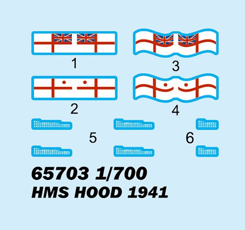 I Love Kit 65703 HMS Hood 1941 Top Grade 1/700 – image 5