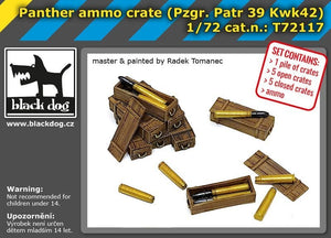 Black Dog T72117 Panther ammo crate 1/72 – Bild 2
