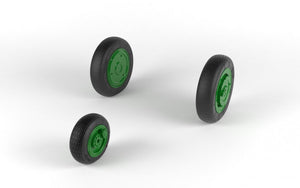 Armory Models AW48029 Mikoyan MiG-21 Fishbed wheels w/ weighted tires, late production 1/48 – image 4