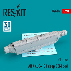 RESKIT RS48-0394 AN/ALQ-131 DEEP ECM POD 1/48