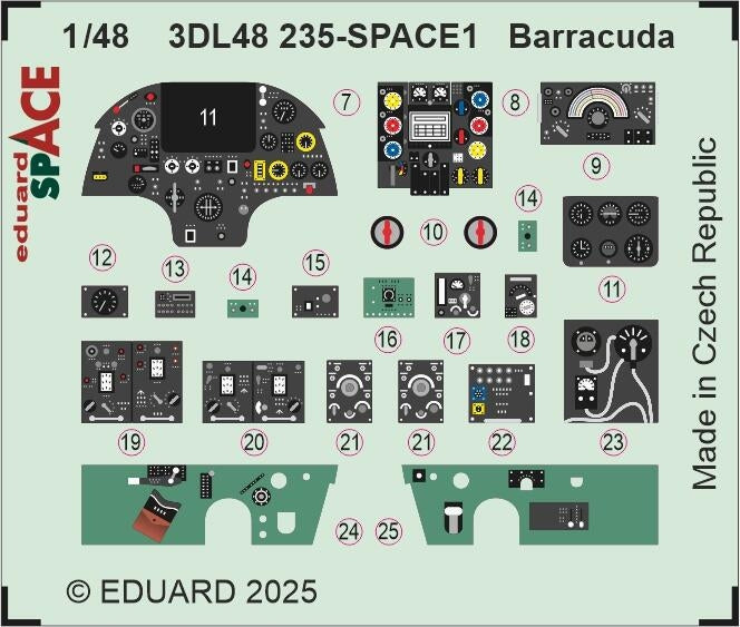 Eduard 3DL48235 Barracuda SPACE TRUMPETER 1/48 – zdjęcie 3