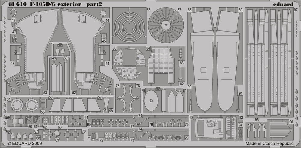 Eduard 48610 F-105D/ G exterior 1/48 HOBBY BOSS – image 2