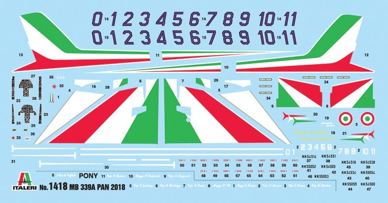 Italeri 1418 MB-339A PAN 2018 Livery (1/72) – image 2