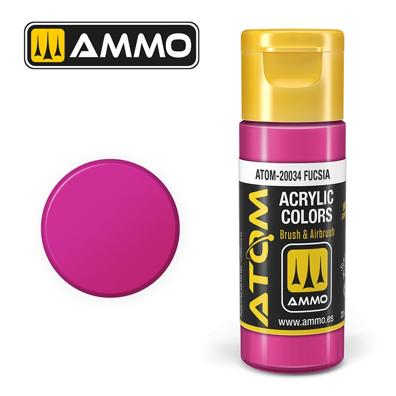 AMMO of Mig Jimenez 20034 ATOM COLOR Fucsia 20ml