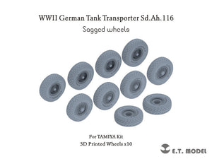 ET Model P35-123 WWII German Tank Transporter Sd.Ah.116 Sagged wheels For TAMIYA Kit 1/35
