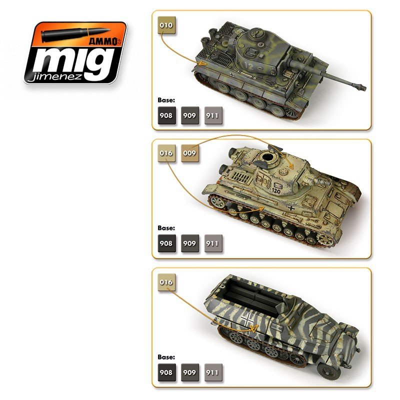 AMMO Mig 7116 WARGAME EARLY AND DAK GERMAN SET 6x17ml – Bild 2