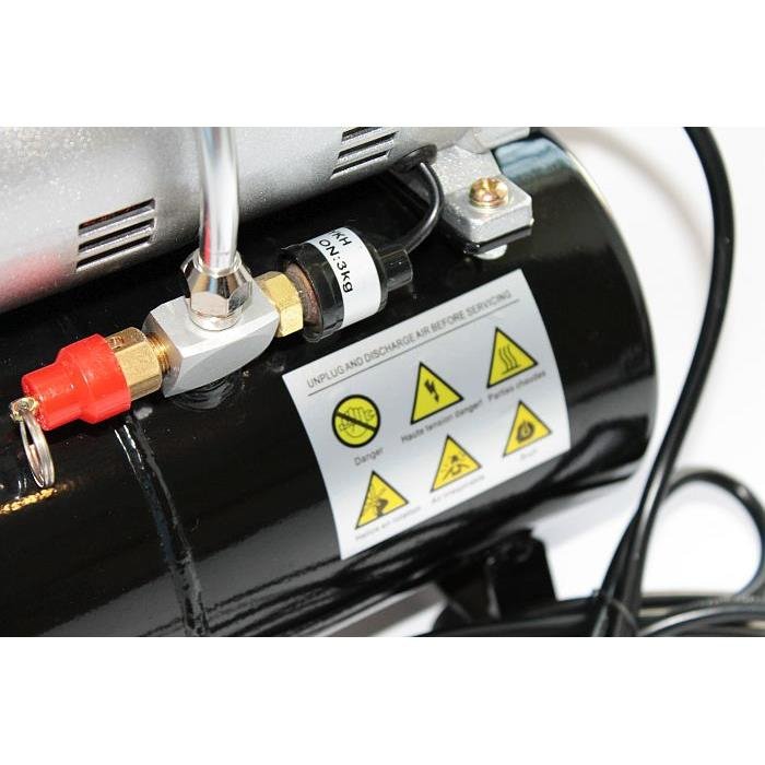 Amazing Art 18857 AA-20T - SILENT AIRBRUSH COMPRESSOR WITH 3L BOTTLE – image 6