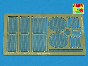 Aber 35G04 Grilles for german self-propelled gun Jagdpanther 1/35