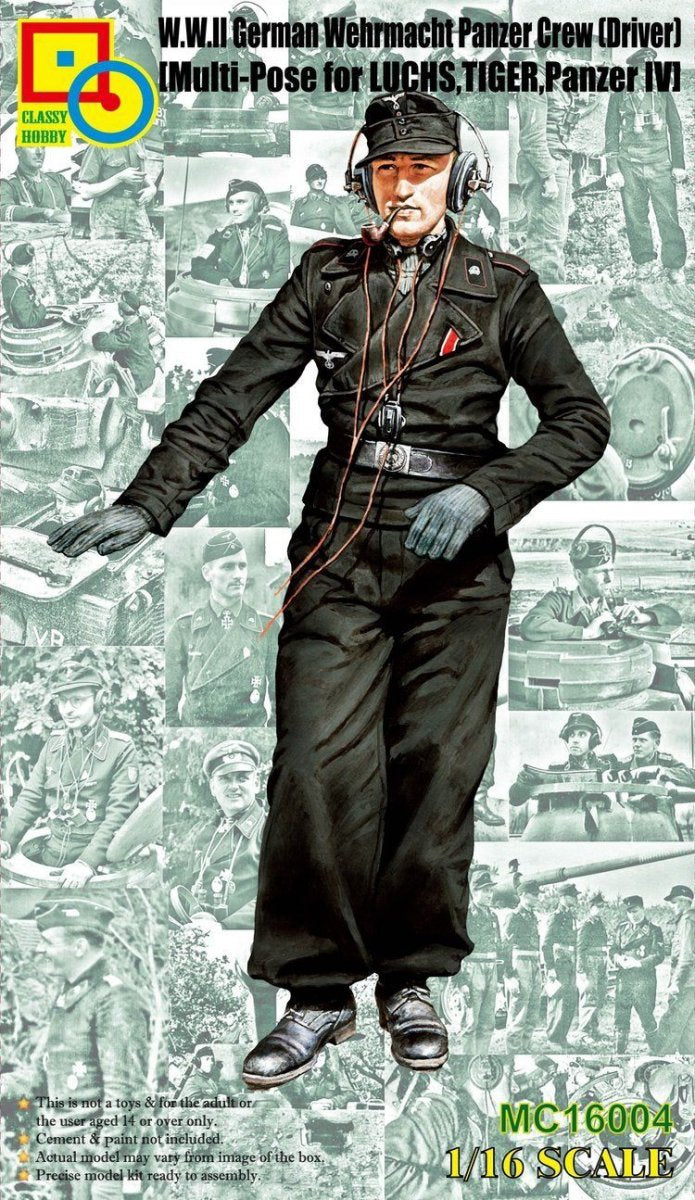 Classy Hobby MC16004 1/16 WWII German Panzer Crew (Driver)
