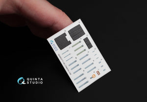 Quinta Studio QD48037 F-16С 3D-Printed &amp;amp; colored Interior on decal paper (for Tamiya kit) 1/48 – image 5