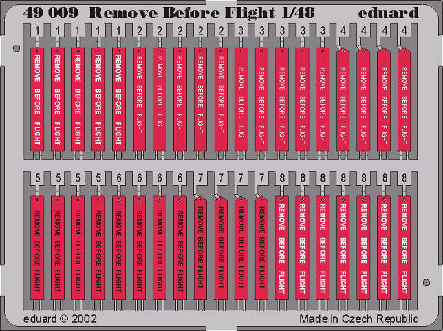Eduard 49009 Remove Before Flight 1/48