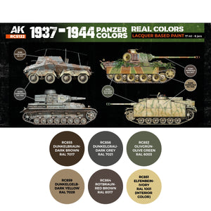 AK Interactive RCS122 1937-1944 Panzer Colors 6x17ml – zdjęcie 2