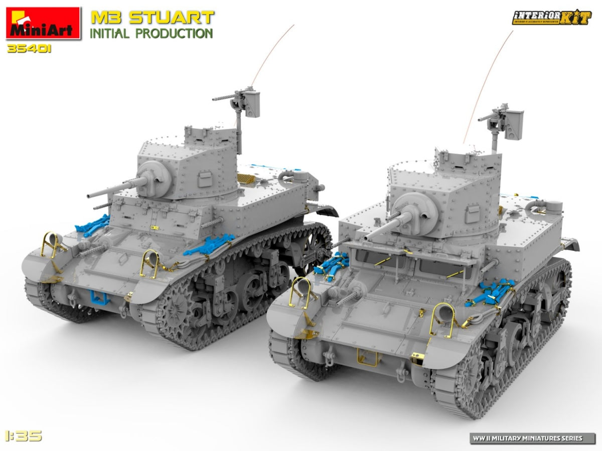 MiniArt 35401 M3 STUART INITIAL PRODUCTION 1/35 – Bild 4