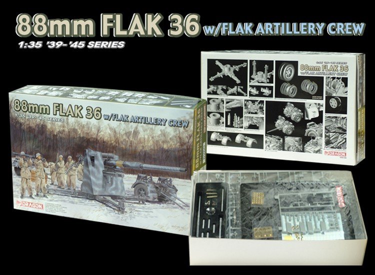 Dragon 6260 88mm Flak 36 1/35 – obrázek 2
