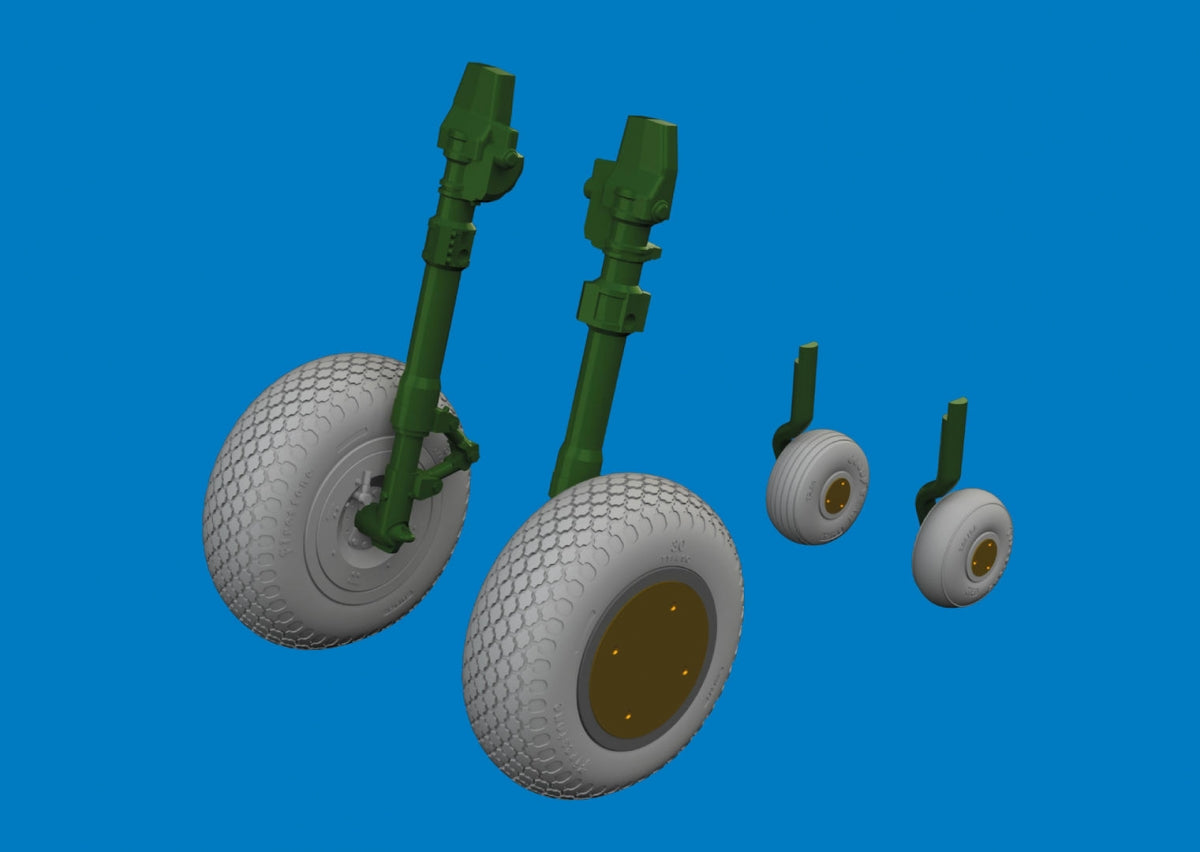 Eduard 6481058 P-40E wheels cross tread Eduard 1/48 – obrázek 3
