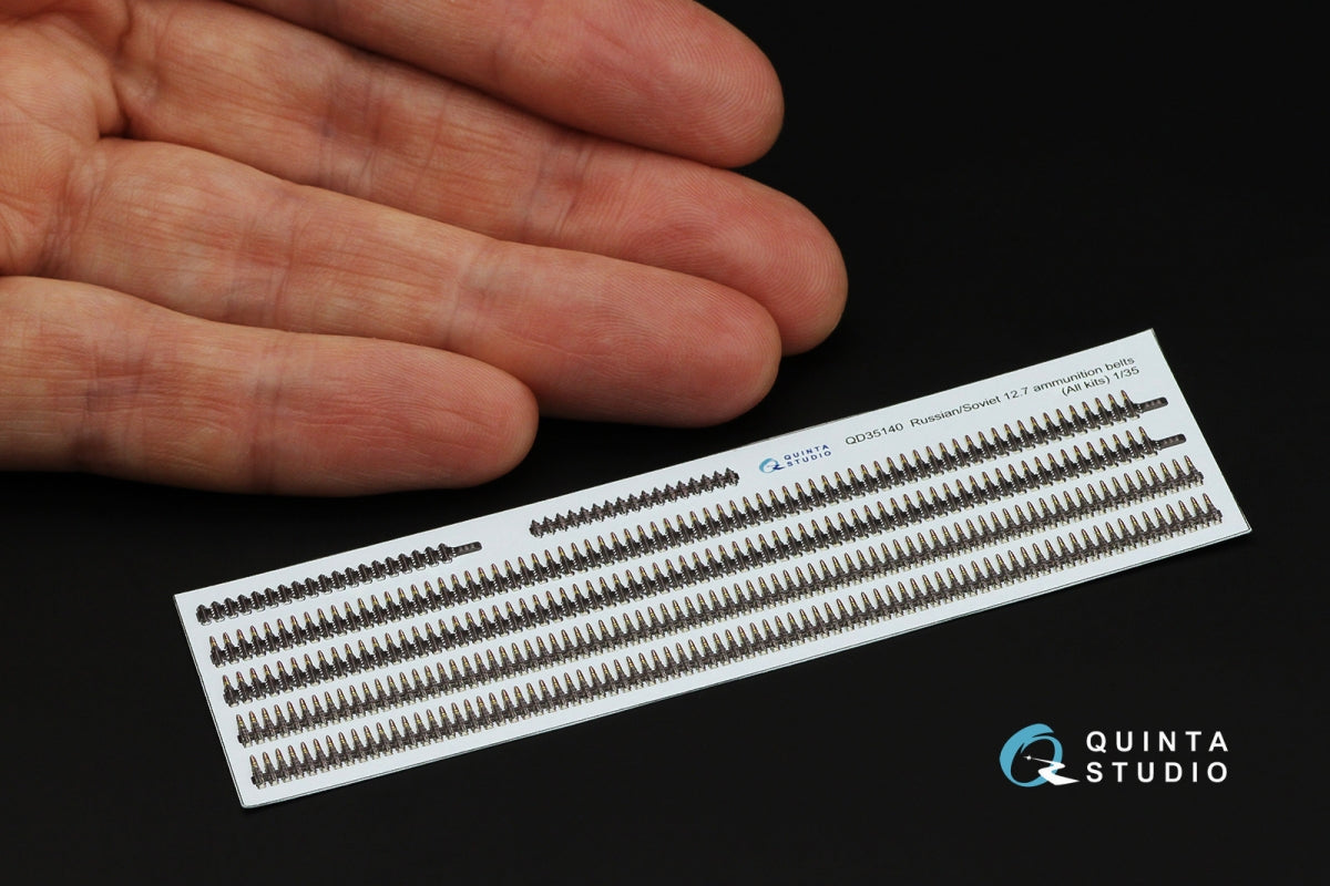 Quinta Studio QD35140 Soviet-Russian 12.7 ammunition belts (All kits) 1/35 – obrázek 4