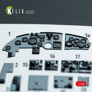Kelik K48143 Do-217 N/J - interior 3D decals for ICM kit 1/48