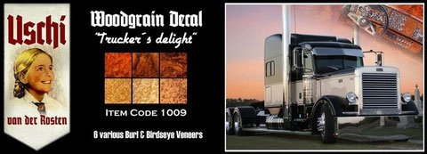 Uschi 1009 Trucker&amp;#39;s delight Interior Wood Grain Decals