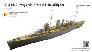 Kit de détail Very Fire VF350021 HMS York 1941 pour Trumpeter 05351 au 1/350