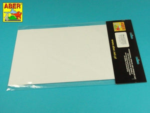 Aber PS-3 White polystyrene plates 195 x 315 x 0.75 mm x 3 pcs.