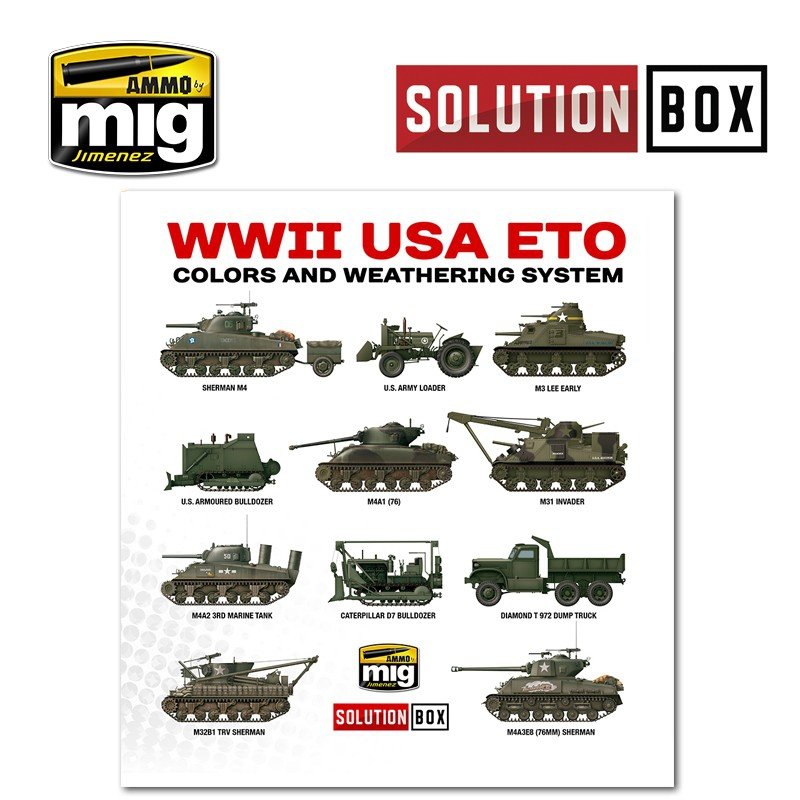 AMMO of Mig Jimenez 7700 WW II AMERICAN ETO SOLUTION BOX – obrázek 6