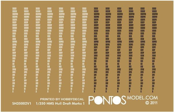 Pontos 35004WD1 HMS Prince of Wales, ensemble de pont en bois (1/350) – image 3