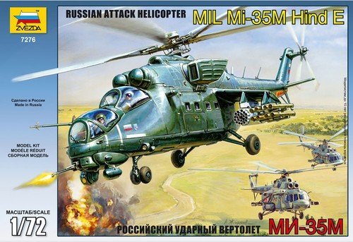 Zvezda 7276 Soviet attack helicopter MIL Mi-35 (1/72)