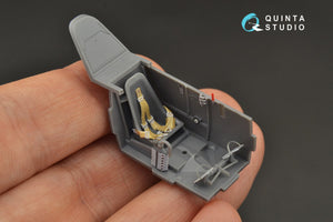 Quinta Studio QD48240 Bf 109E-3/4 3D-Printed &amp;amp; colored Interior on decal paper (Wingsy kits) 1/48 – immagine 7