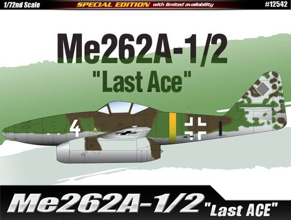 Academy 12542 Me262A-1/2 "Last Ace" 1/72
