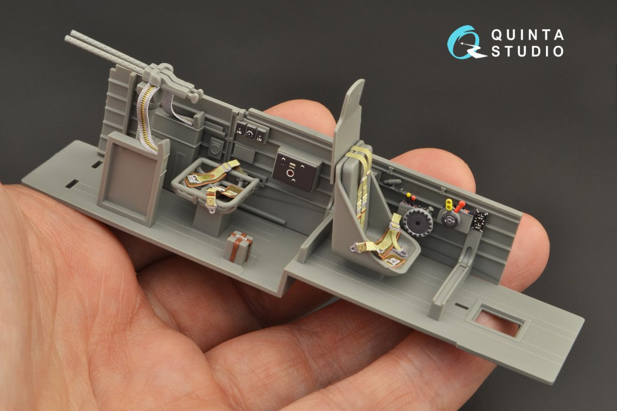 Quinta Studio QD35054 Ju 87G 3D-Printed &amp;amp; colored Interior on decal paper ( Border Model ) 1/35 – immagine 5