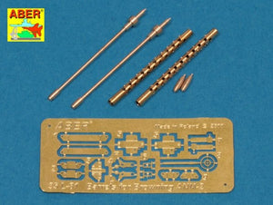 Aber 35L-081 Set of 2 standard barrels for US aircraft machine guns cal .50 Browning ANM2 (1/35)