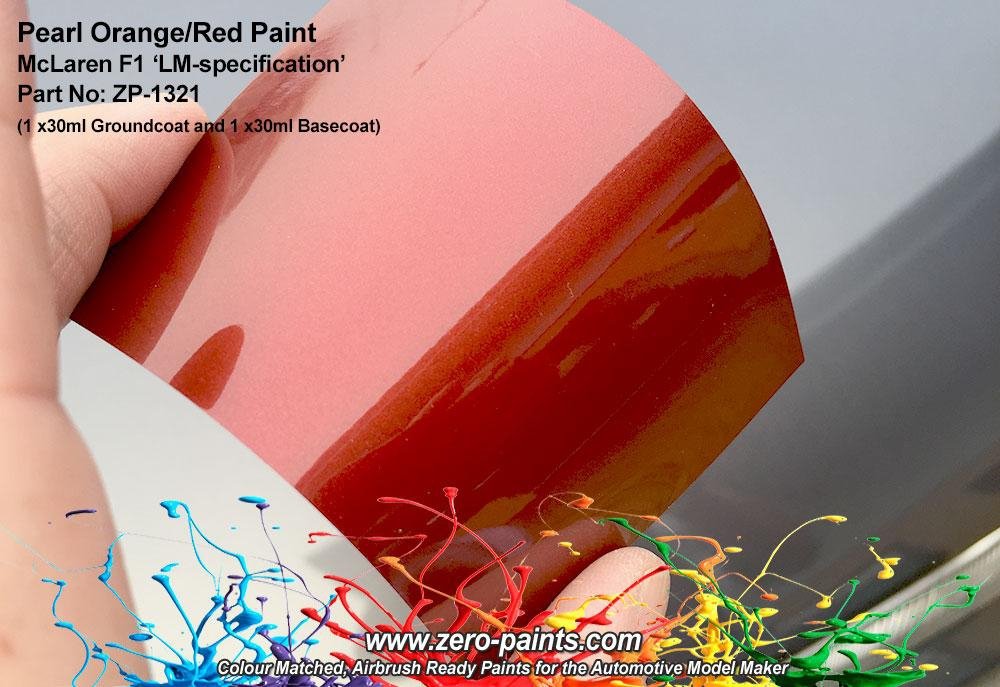 Zero Paints ZP-1321 1998 Mclaren F1 LM-Spec Orange/Red Paint Set 2x30ml – imagen 4