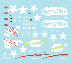 Star Decals 35-C1025 Thunderbolt V / VI / VII 1/35 – obrázek 2