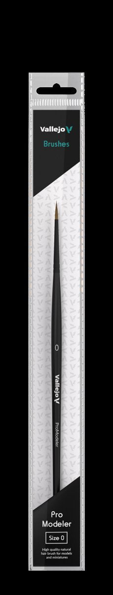 VALLEJO B01000 - Brush - Pro Modeler - Natural Hair Round No. 0