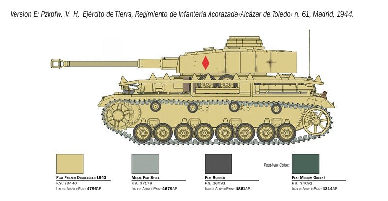 Italeri 6578 Pz. Kpfw. IV Ausf. H 1/35 – Bild 5