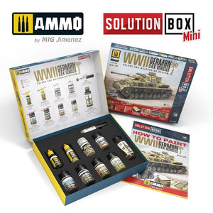 AMMO of Mig Jimenez 7902 SOLUTION BOX MINI –WWII German D.A.K. Vehicles – zdjęcie 3