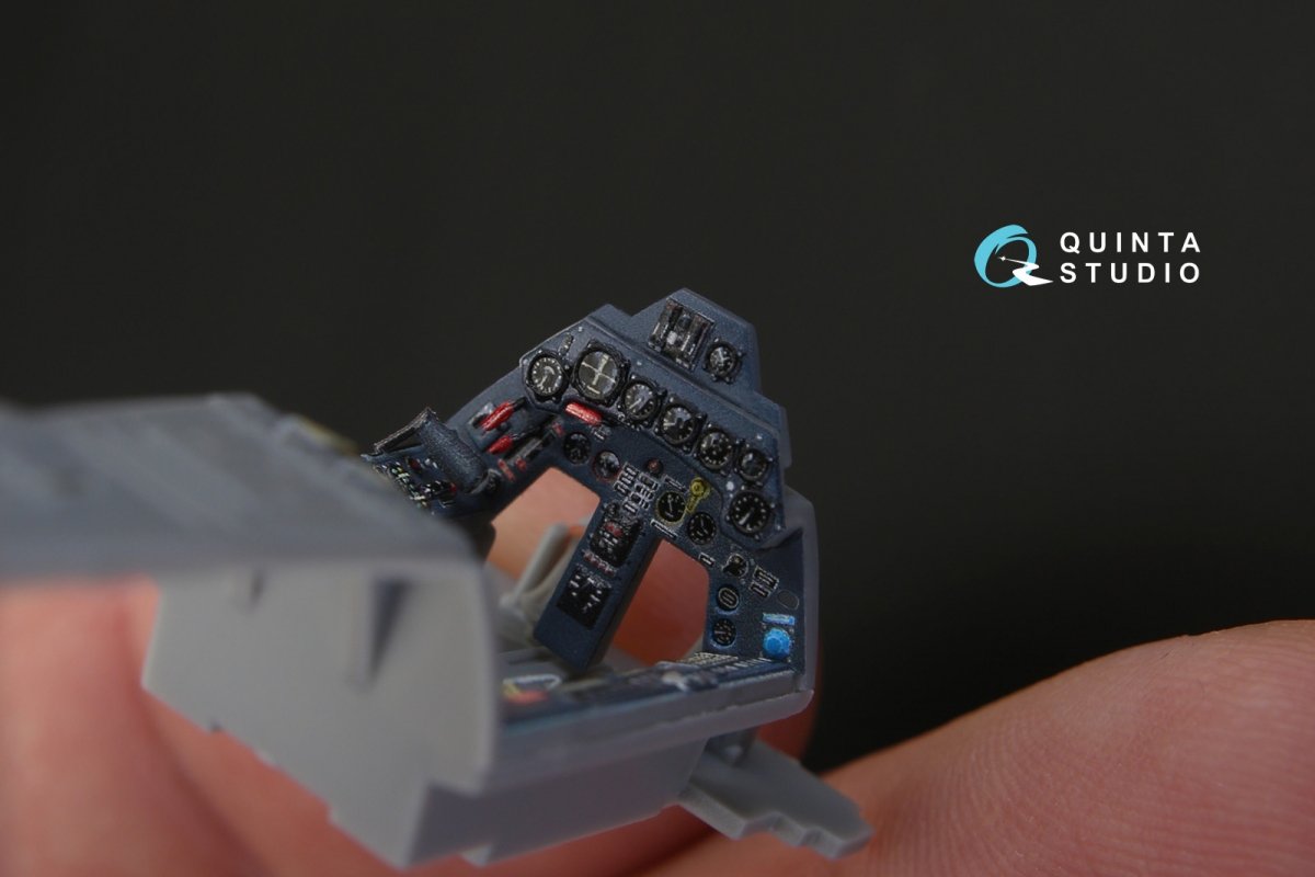Quinta Studio QD48156 FW 190A-5 3D-Printed &amp;amp; colored Interior on decal paper (for Hasegawa kit) 1/48 – image 4