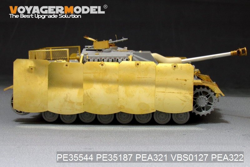 Voyager Model PEA321 WWII German StuG.IV Pivot-Mounting Swinging Type Hull Side Armor Skirts (For DRAGON) 1/35 – image 5