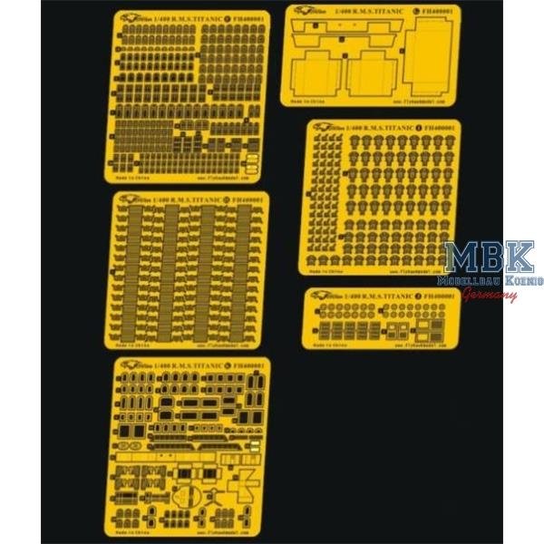 FlyHawk Model FH400001 RMS TITANIC Upgrade Parts for Academy 1/400 – obrázek 3