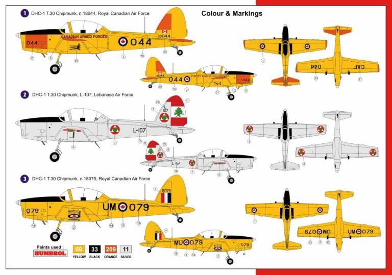 AZmodel AZ7558 DHC-1 Chipmunk T.30 1/72 – imagen 2