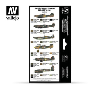 Vallejo 71149 RAF Day Fighters pre-war to 1941 8 x 17 ml – Bild 2