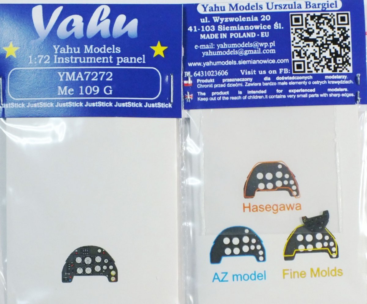 Yahu YMA7272 Me-109 G (AZ Model / Fine Molds) 1/72