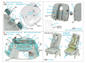 Quinta Studio QD48382 Mi-8MT 3D-Printed &amp;amp; colored Interior on decal paper (Trumpeter) 1/48 – immagine 2