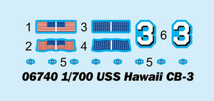 Trumpeter 06740 USS Hawaii CB-3 1/700 – imagen 4